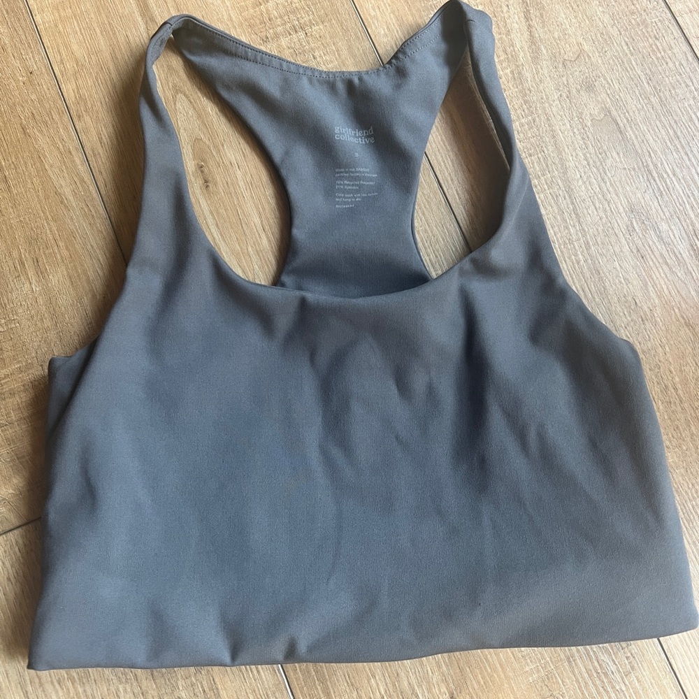 Girlfriend Collective Charcoal Sports Bra
